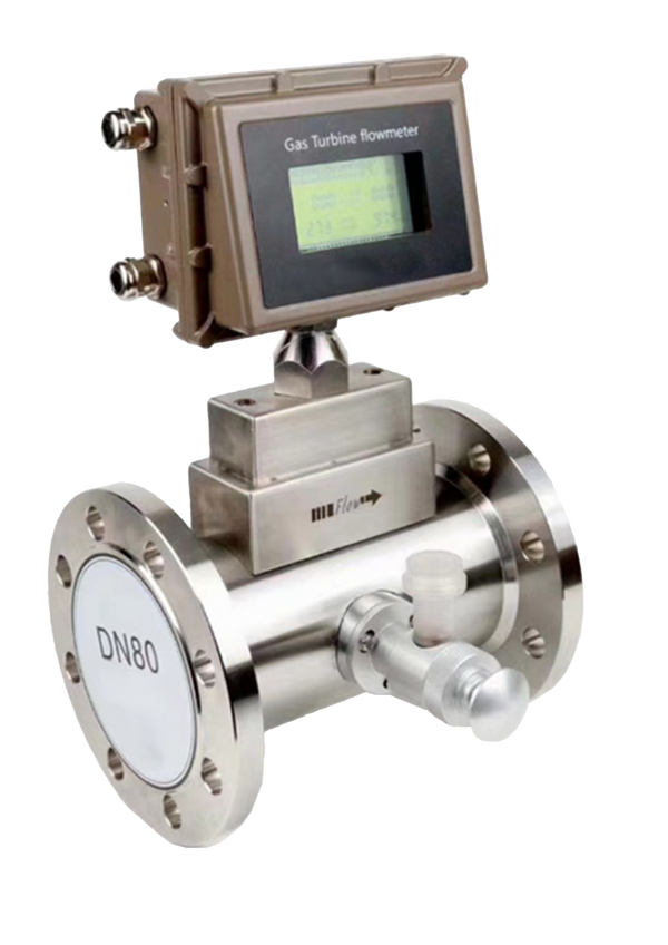 Gas Turbine Flow Meter High Precision Air Gas Flowmeter Low Pressure Loss Gas Flow Measurement